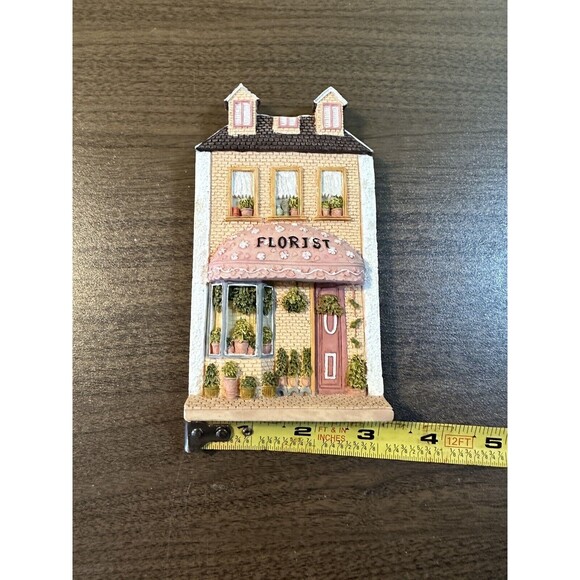 Woodbury Way Florist Small Town Store Front Flower Shop Facade w/Sawtooth Hanger - Picture 2 of 5